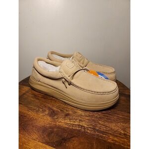 HEYDUDE Wally COMF Suede Tan Size 10, Men's Shoes, Men's Slip-on Loafers,